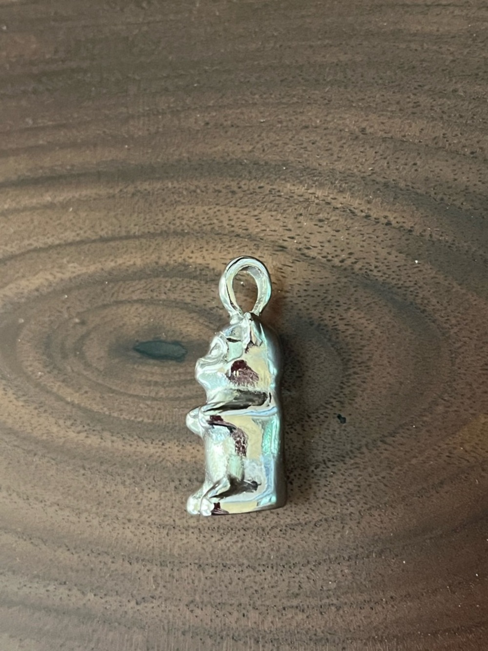 Teddy Bear Gummy Bear Charm Pendant silvertone NWOT - Picture 5 of 5